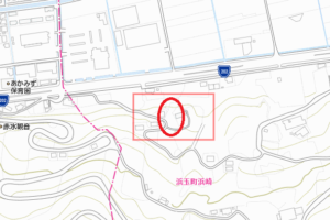 浜崎の土地（鏡山中腹付近）