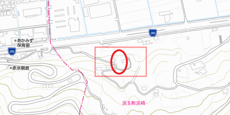 浜崎の土地（鏡山中腹付近）